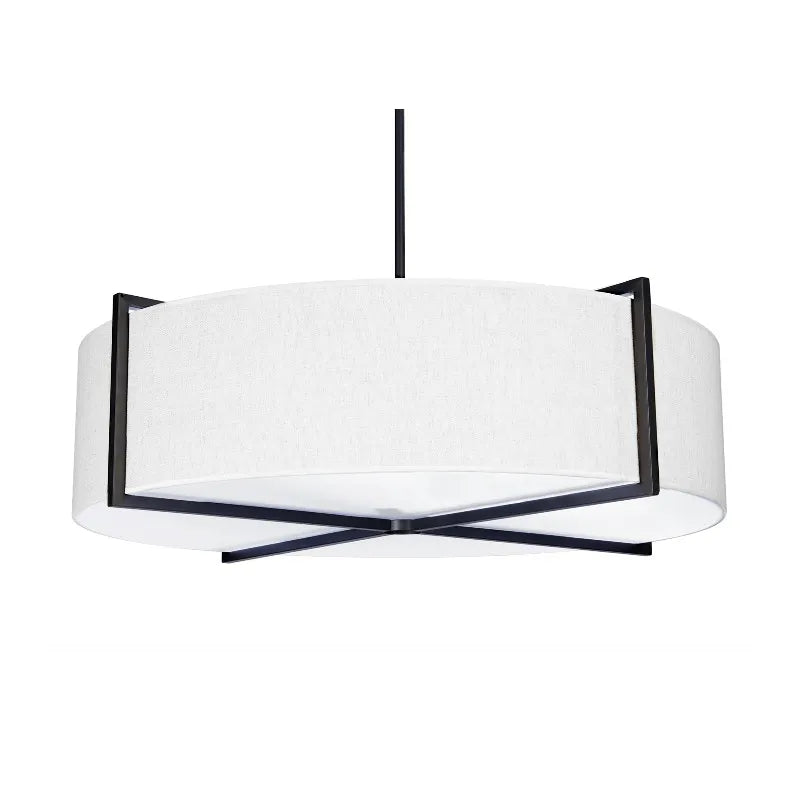 Taklampe Palm Springs Lin Hvit