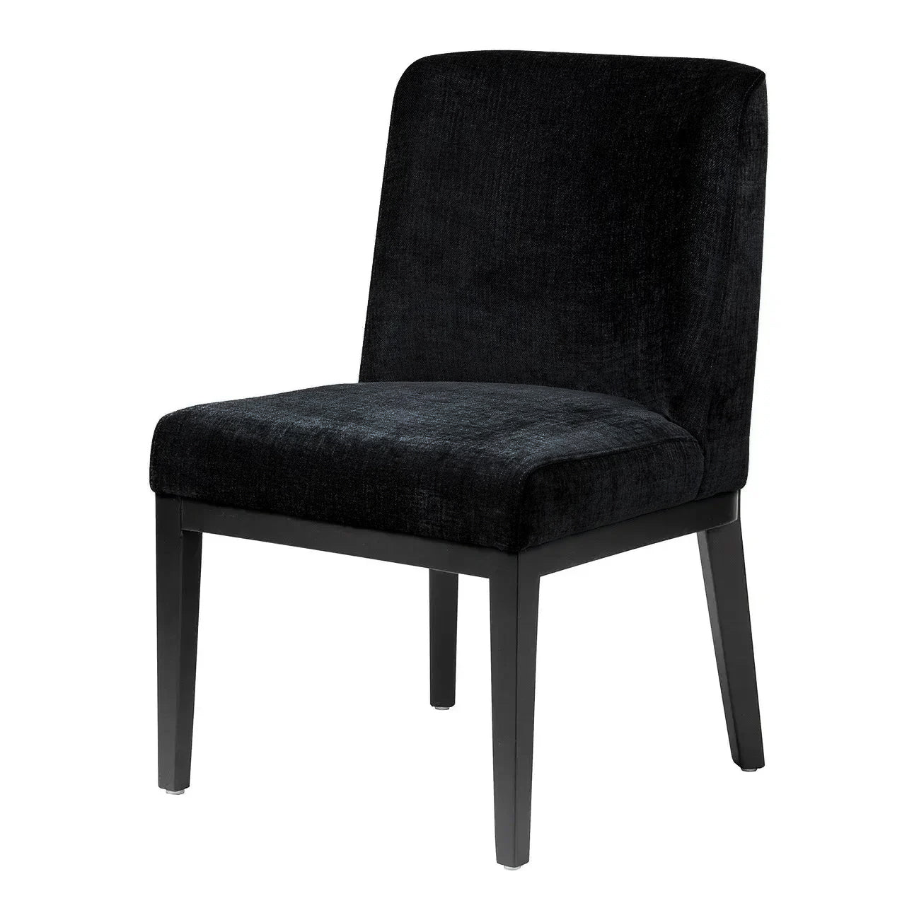 Spisestol York Chenille Black / sorte ben