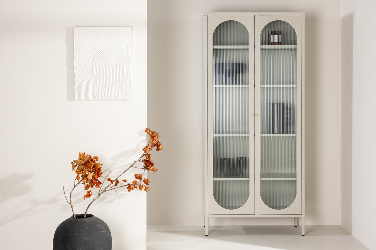 Vitrineskap Lima Beige