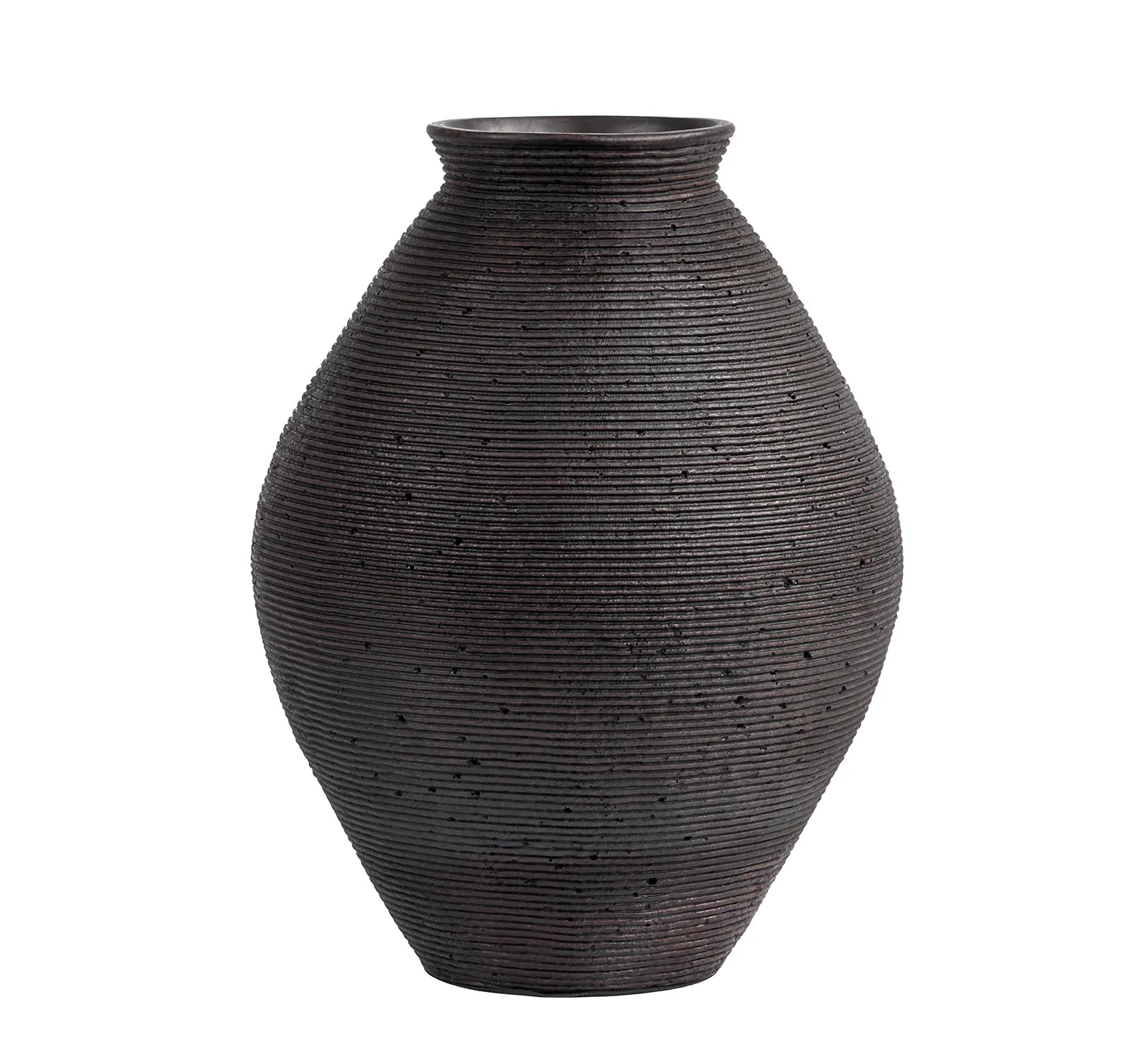 Vase Keramikk Dark Brown Ø33 x H43 cm