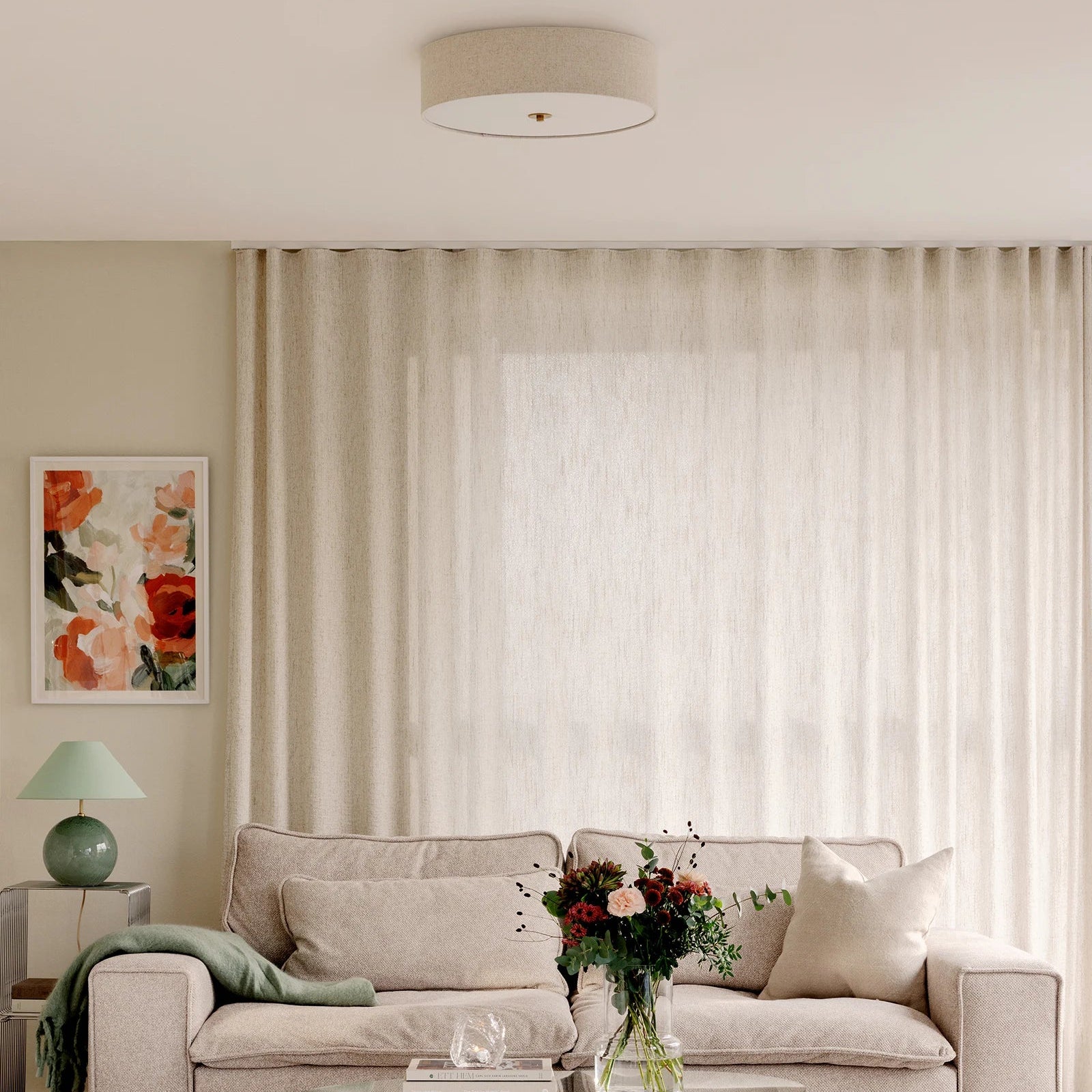 Taklampe Noah 35 Beige