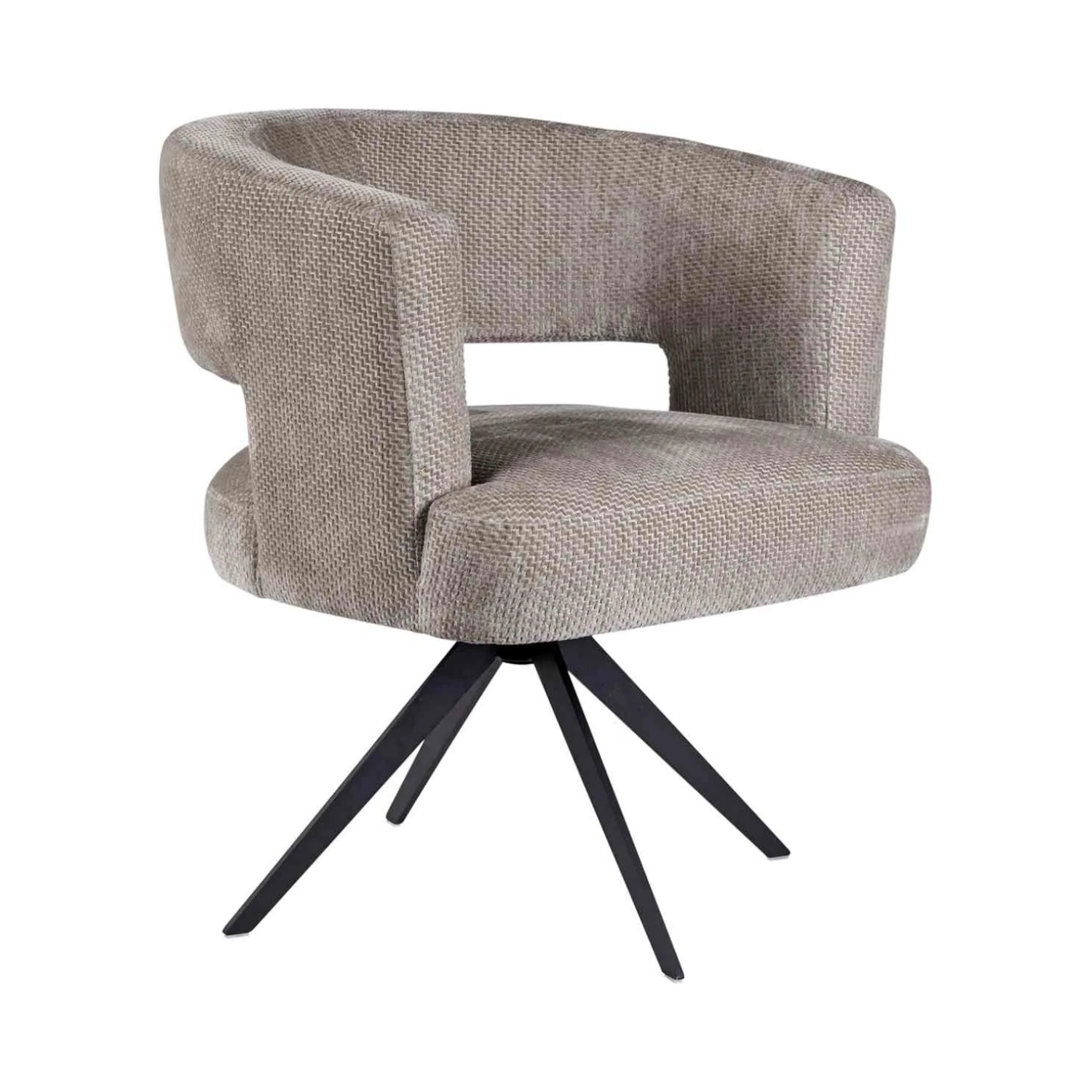 Spisestol Tokyo m/sving Chenille Greige