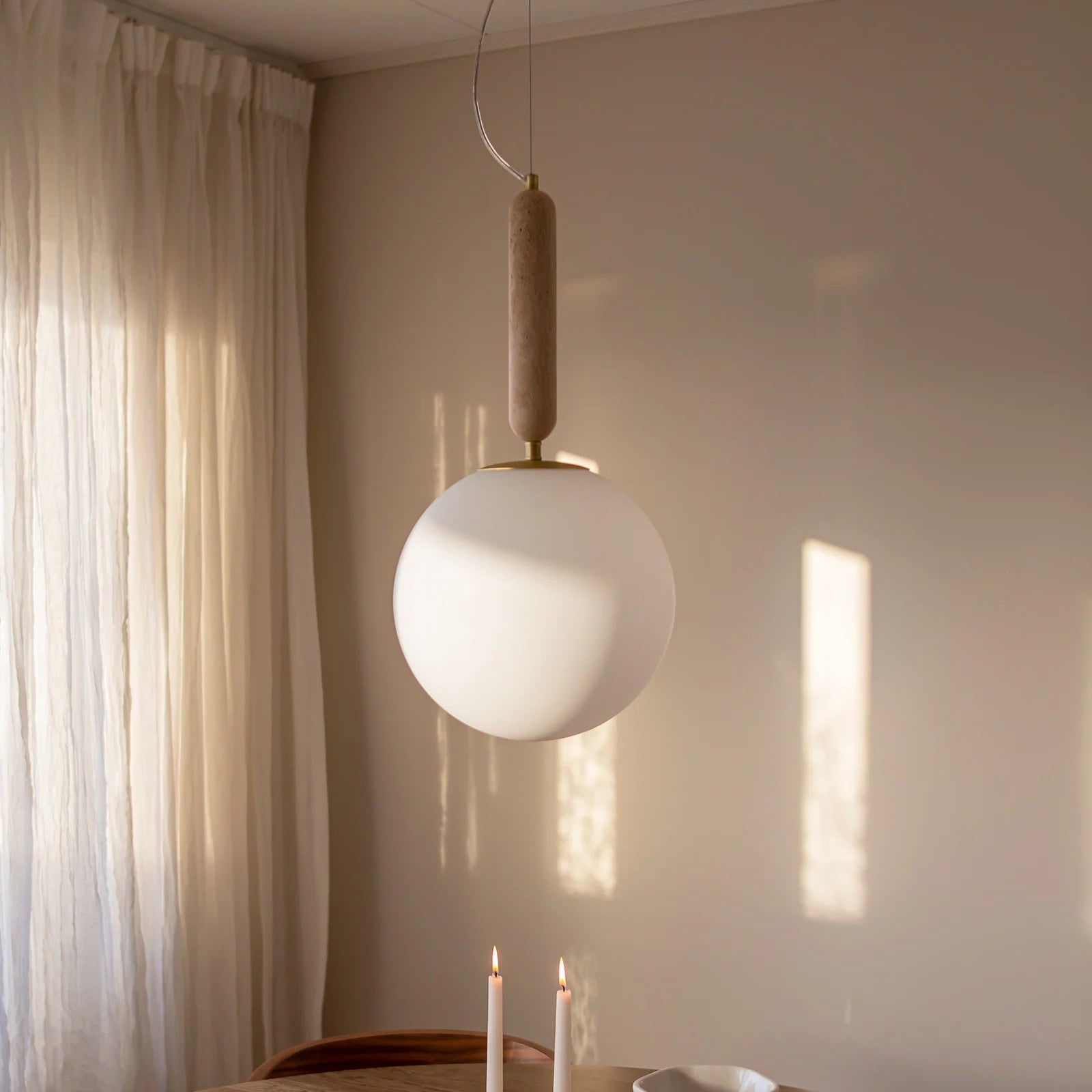 Pendant Torrano 30 Beige Travertine