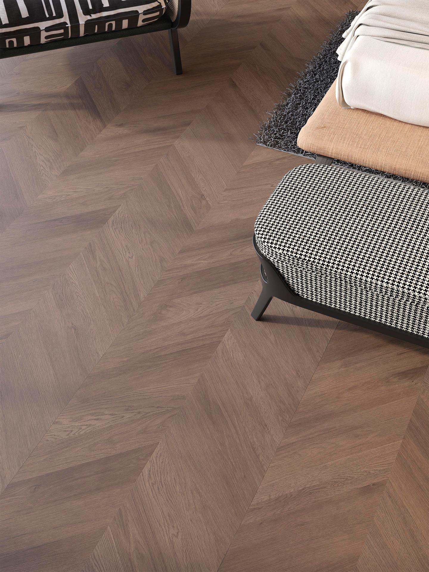 Linkfloor Chevron Brown