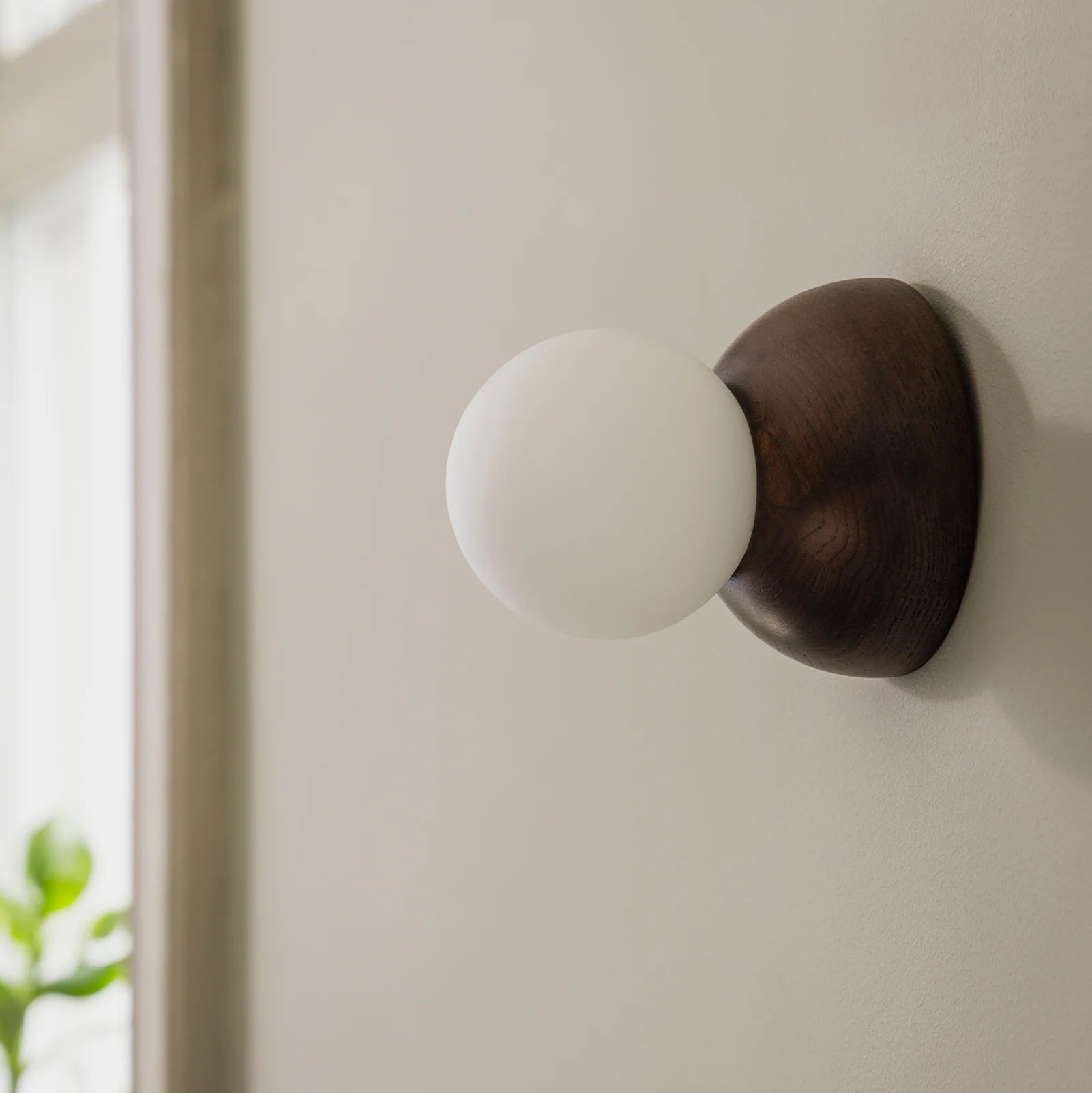 Vegglampe/taklampe Torrano 13 IP44 Brown Stained Oak
