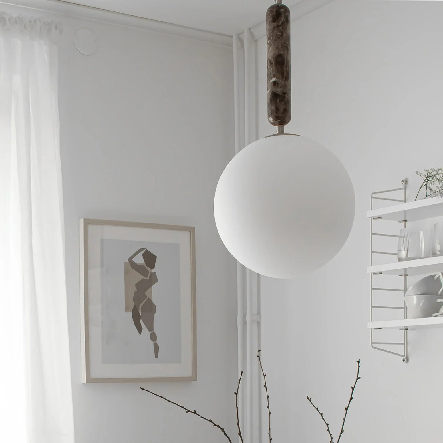 Pendant Torrano 30 White Marble