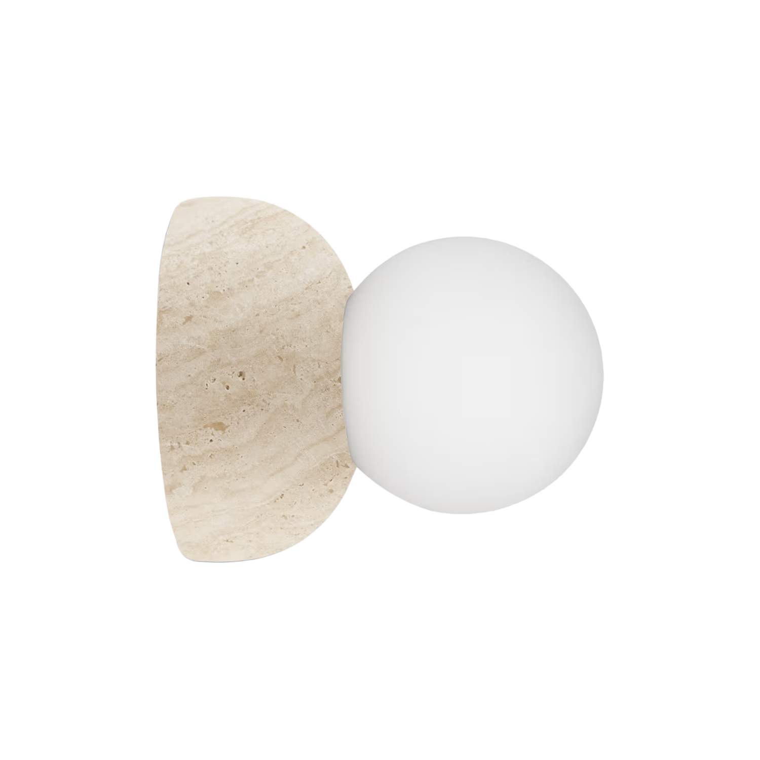 Vegglampe/taklampe Torrano 13 IP44 Beige Travertine
