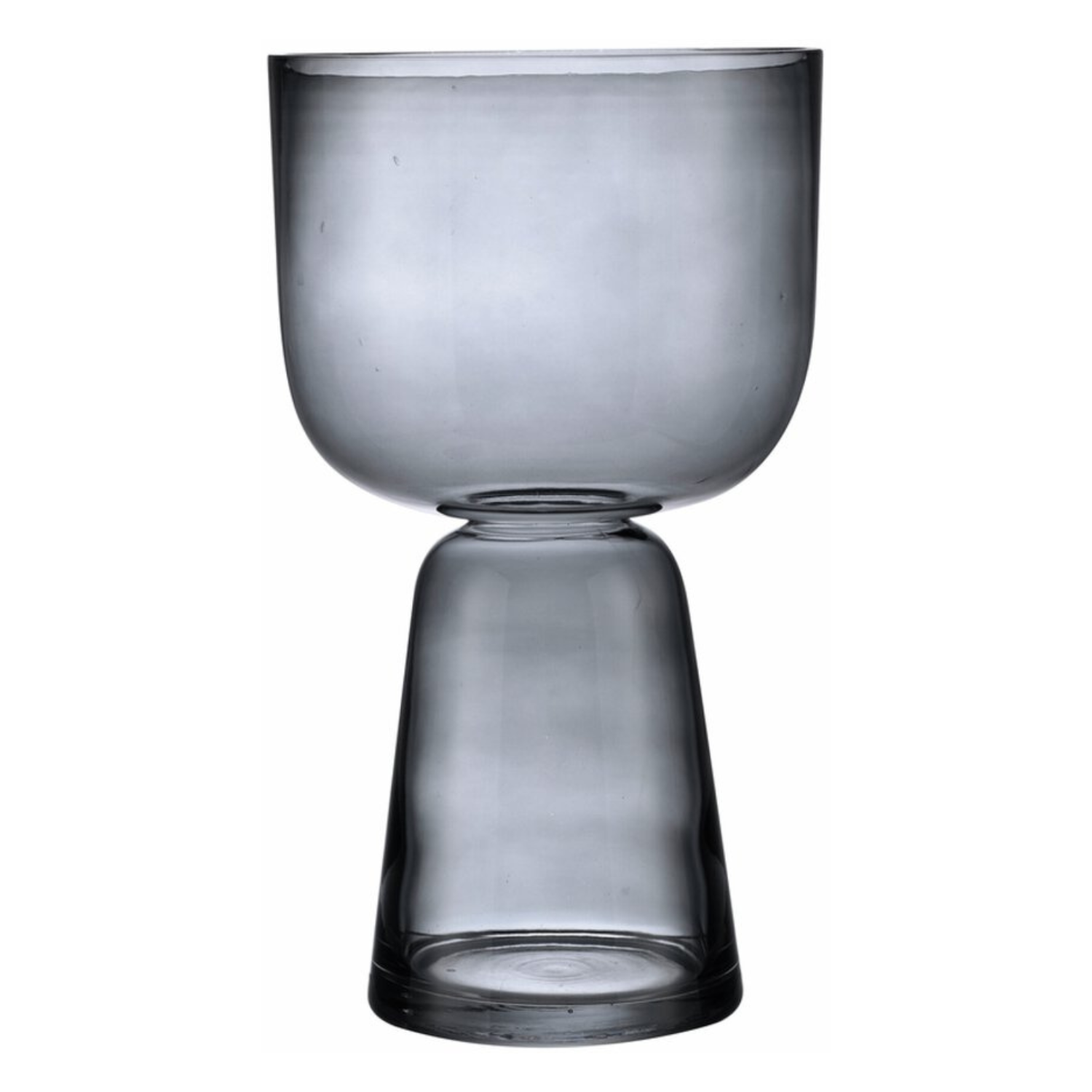 Glass Vase Grå H33 cm