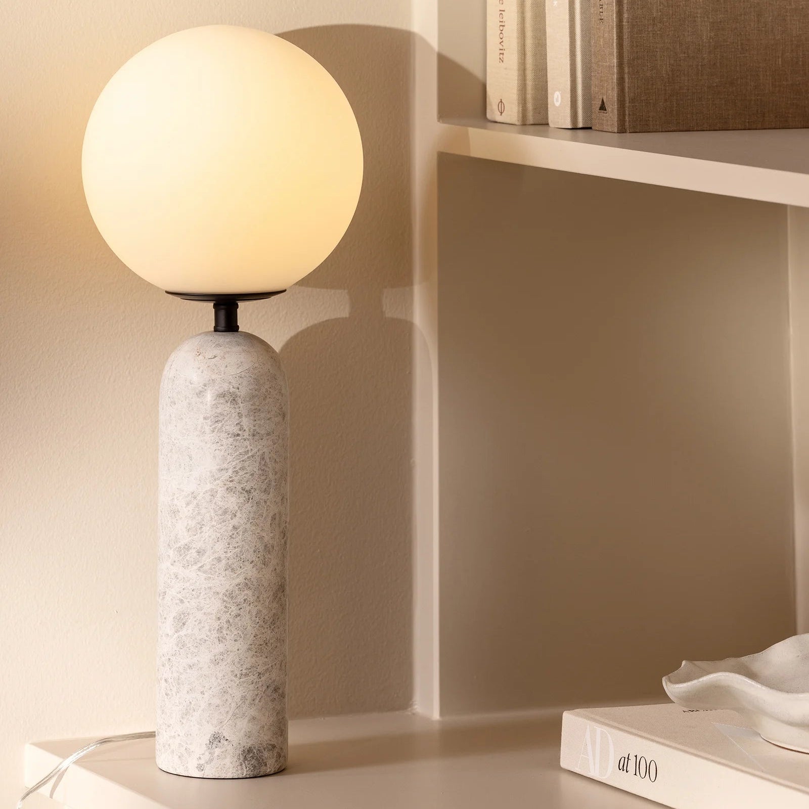Bordlampe Torrano Grey Marble