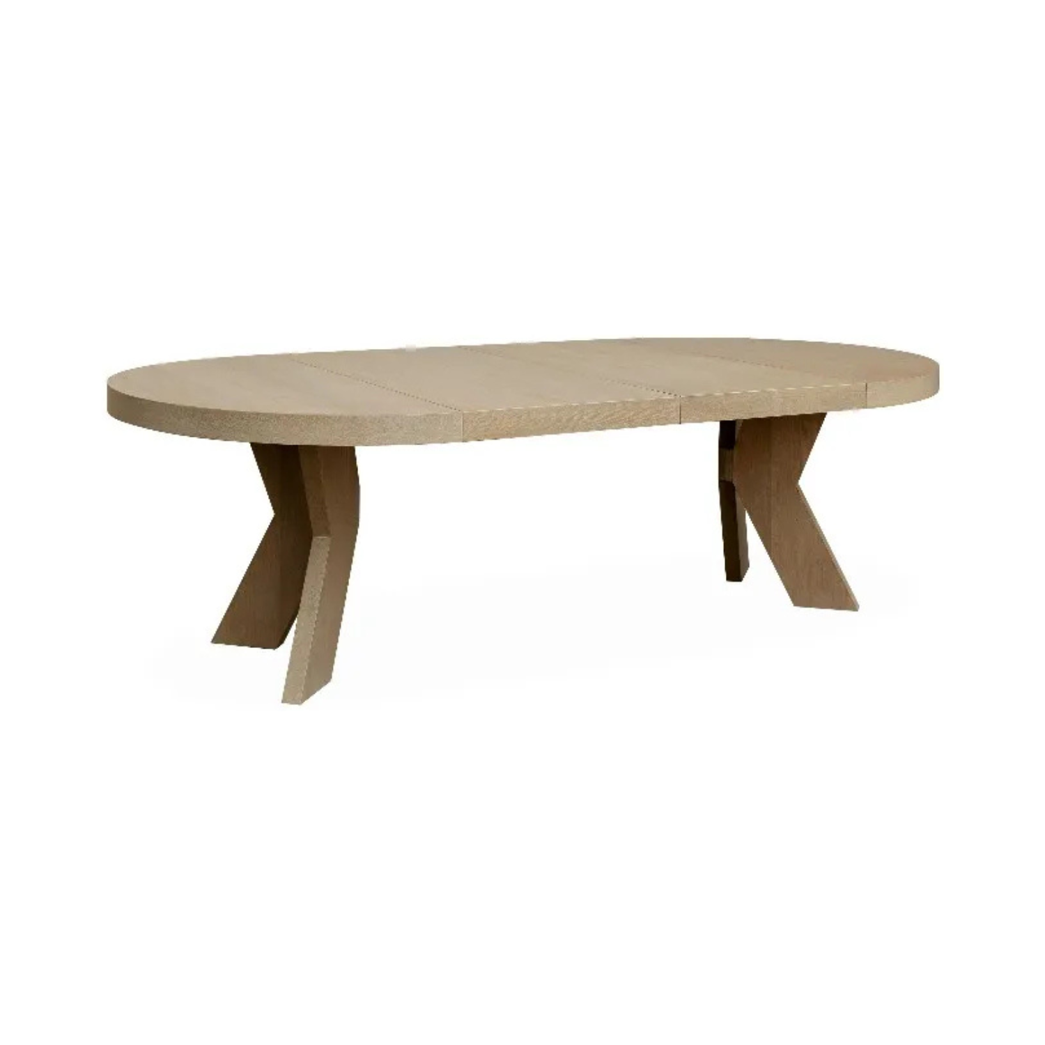 Spisebord Cleveland Ø150 x 75 cm Eik (med ileggsplater)
