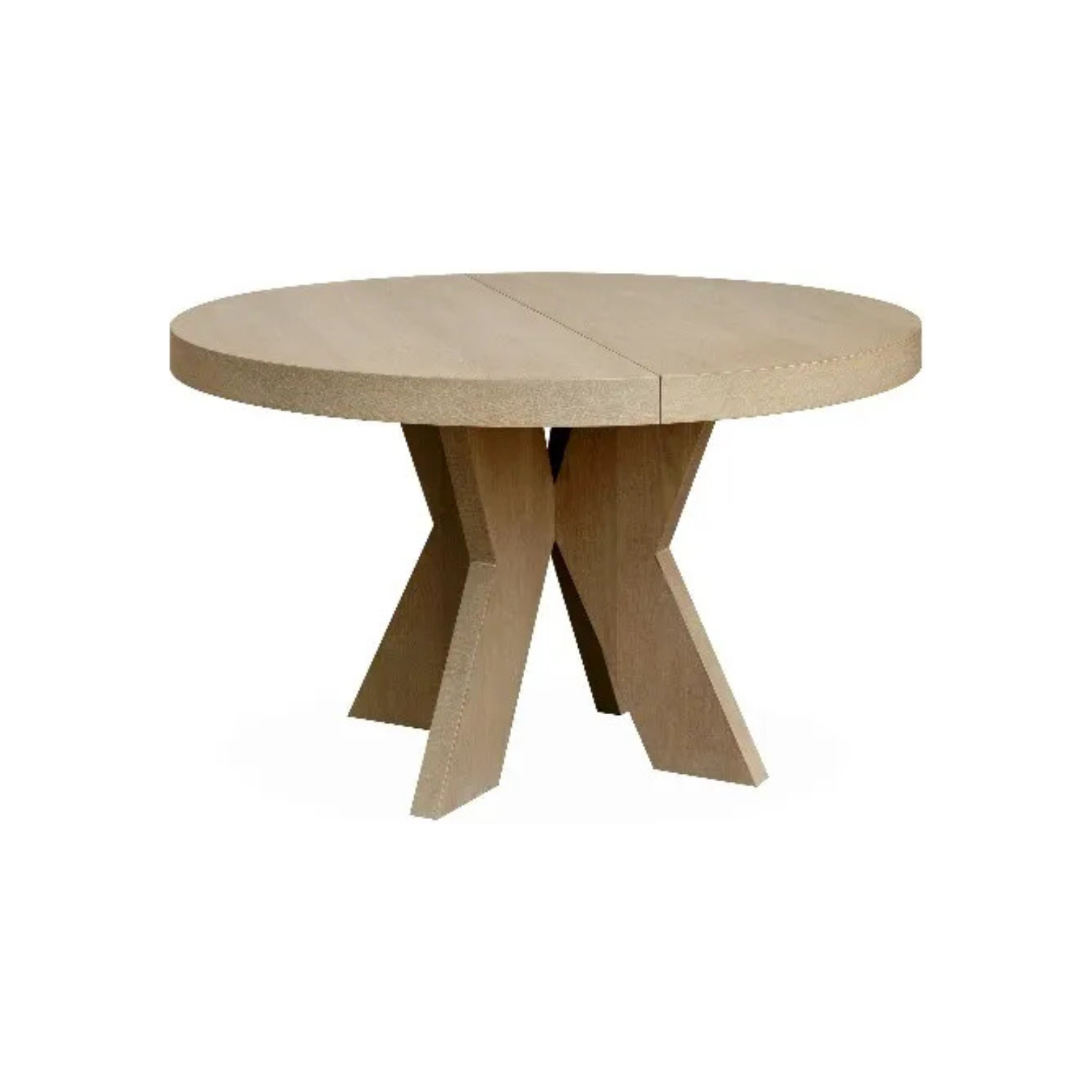 Spisebord Cleveland Ø125 x 75 cm Eik (med ileggsplater)