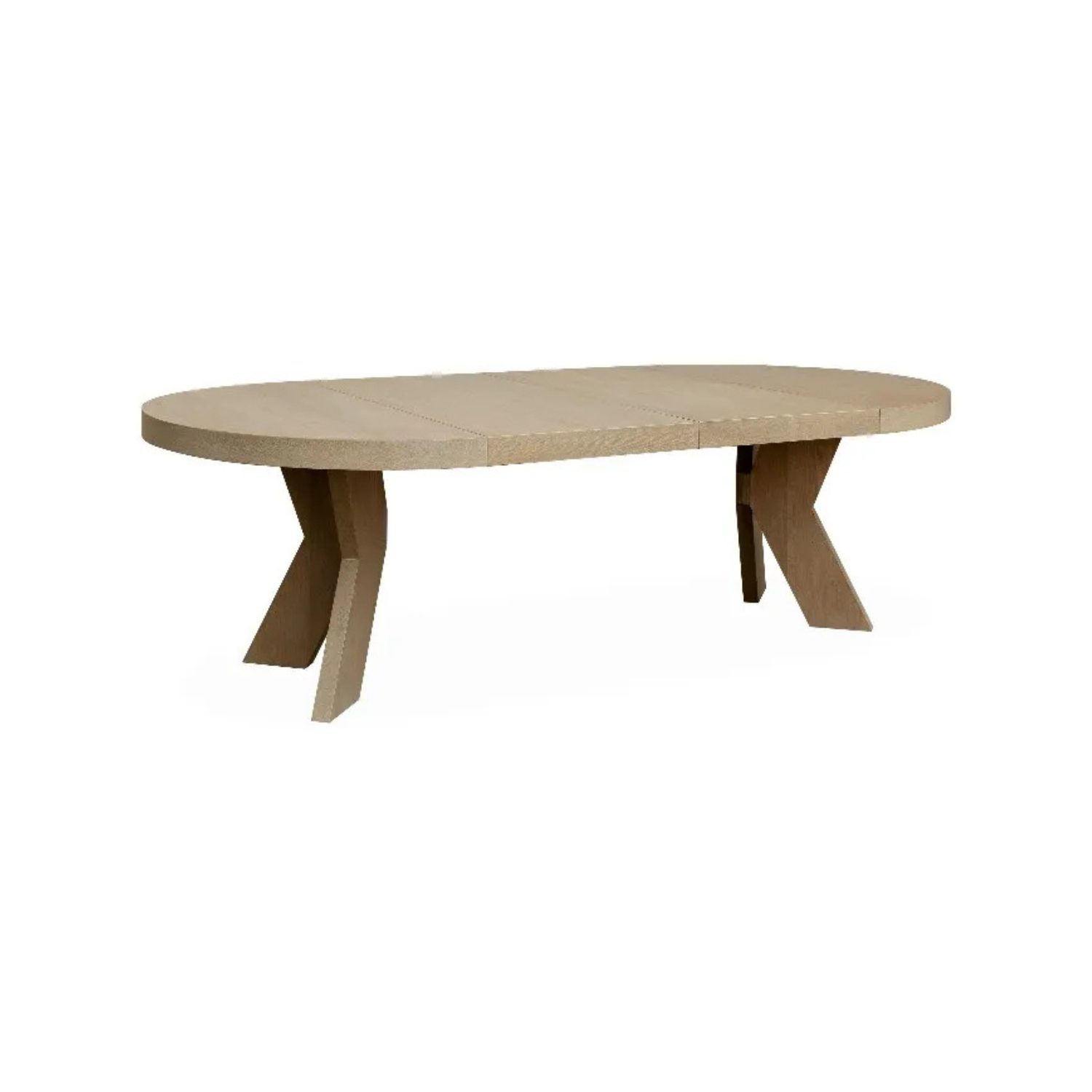 Spisebord Cleveland Ø135 x 75 cm Eik (med ileggsplater)