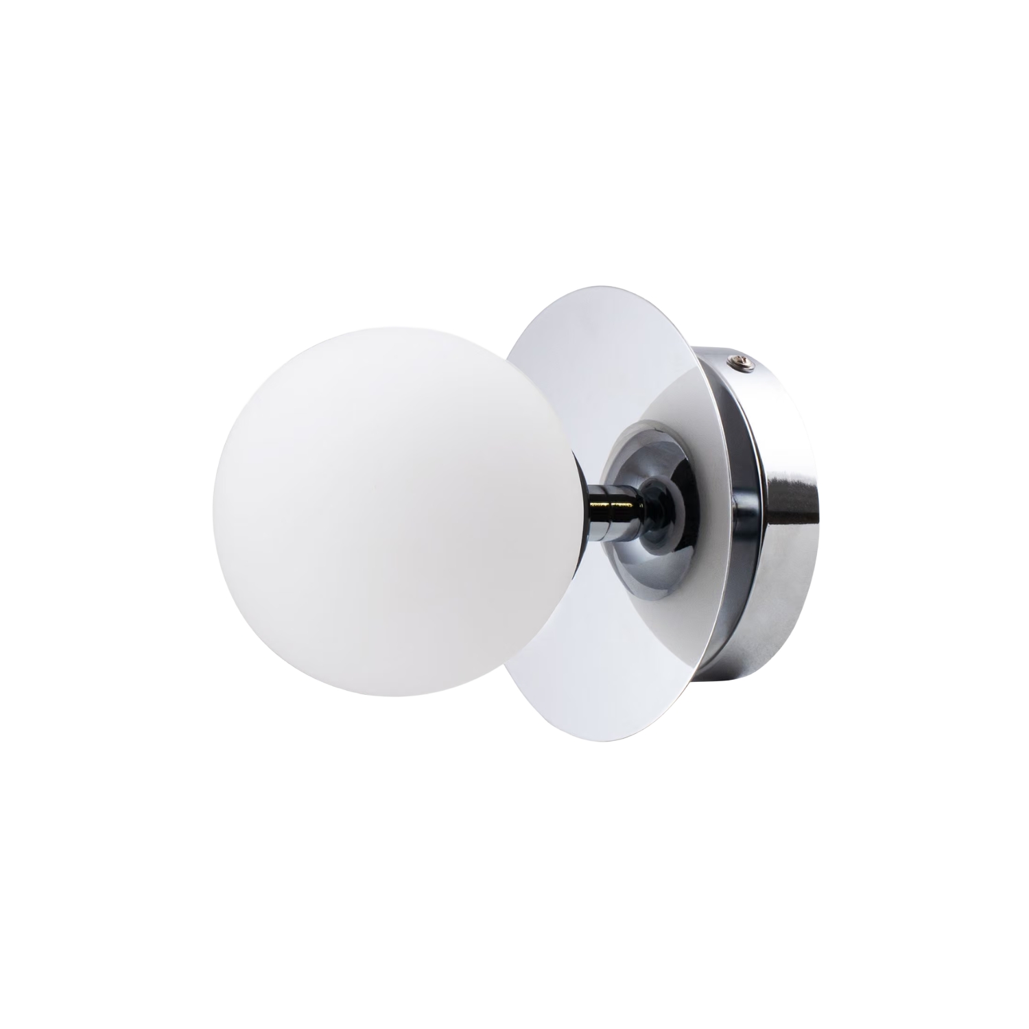 Vegglampe/taklampe Art Deco IP44 Chrome/White