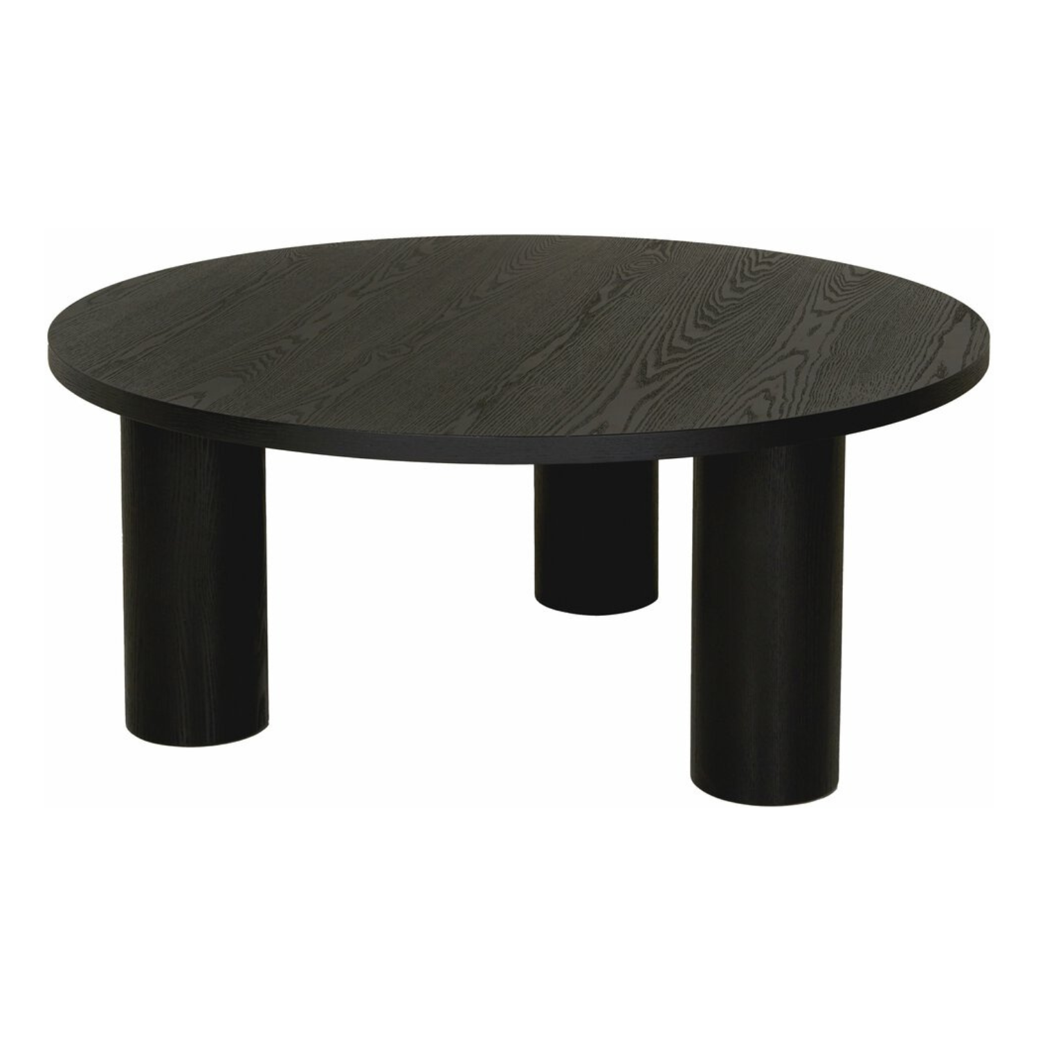 Sidebord Macala Sortbeiset Ask Finér Ø100 x 41,7 cm