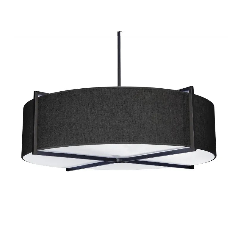 Taklampe Palm Springs Lin Sort