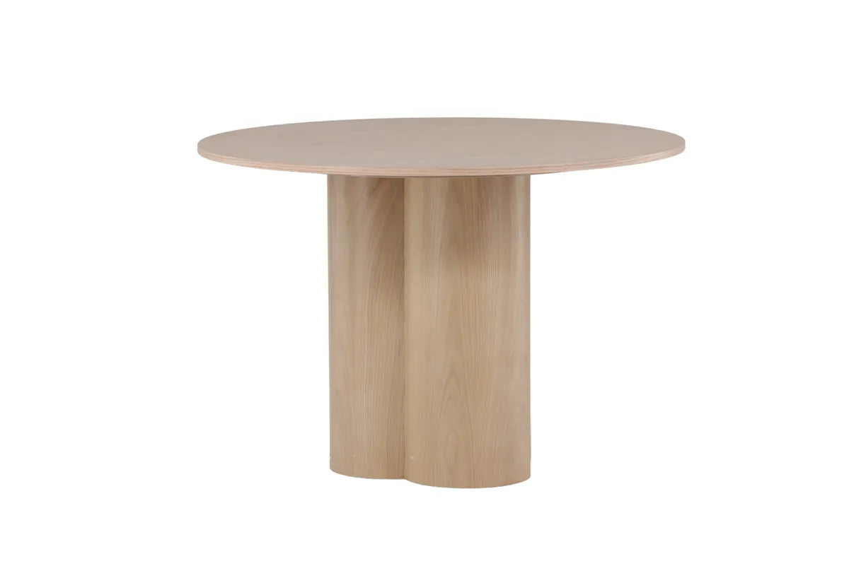 Spisebord Olivia Ø110 Hvit Eik