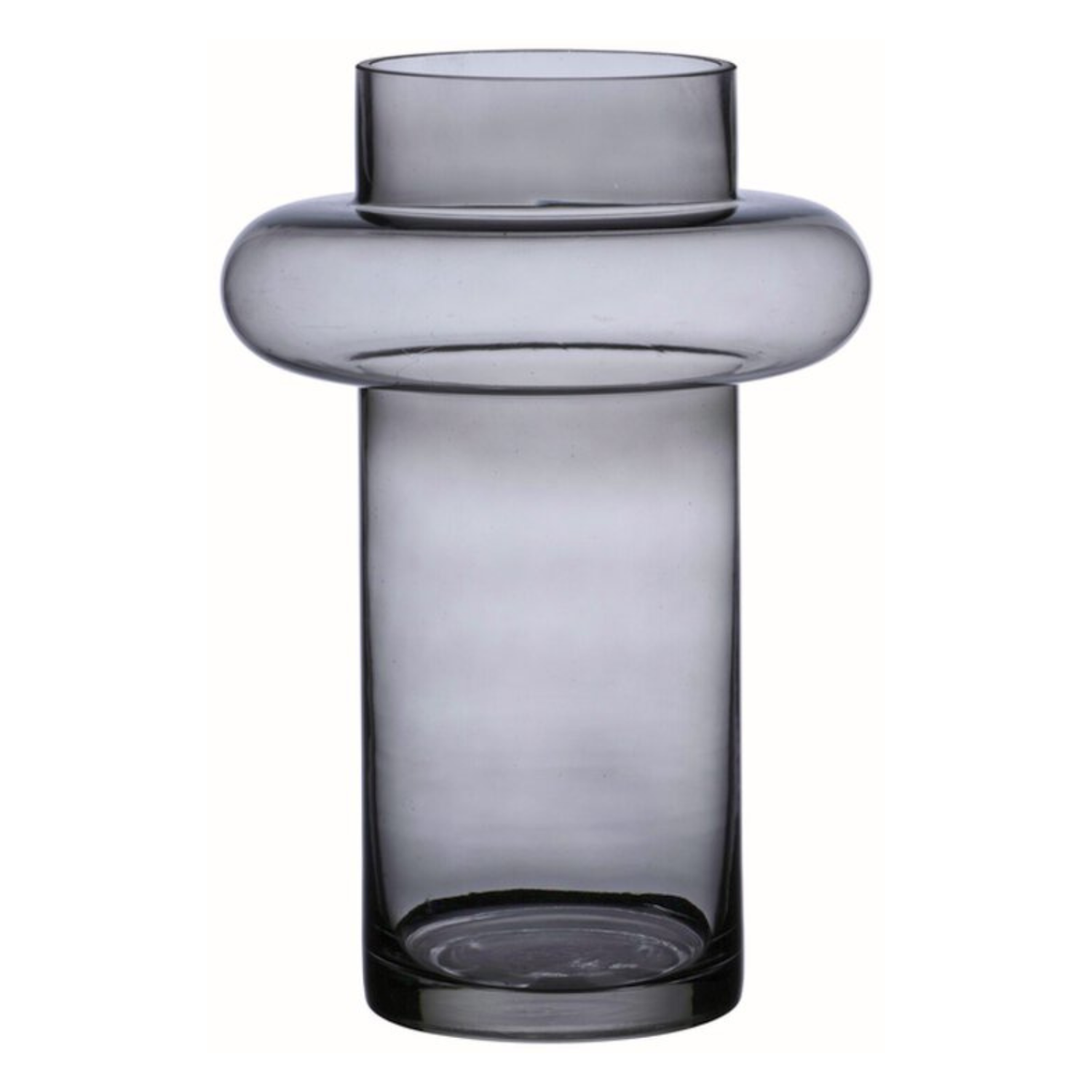 Glass Vase Grå H30 cm