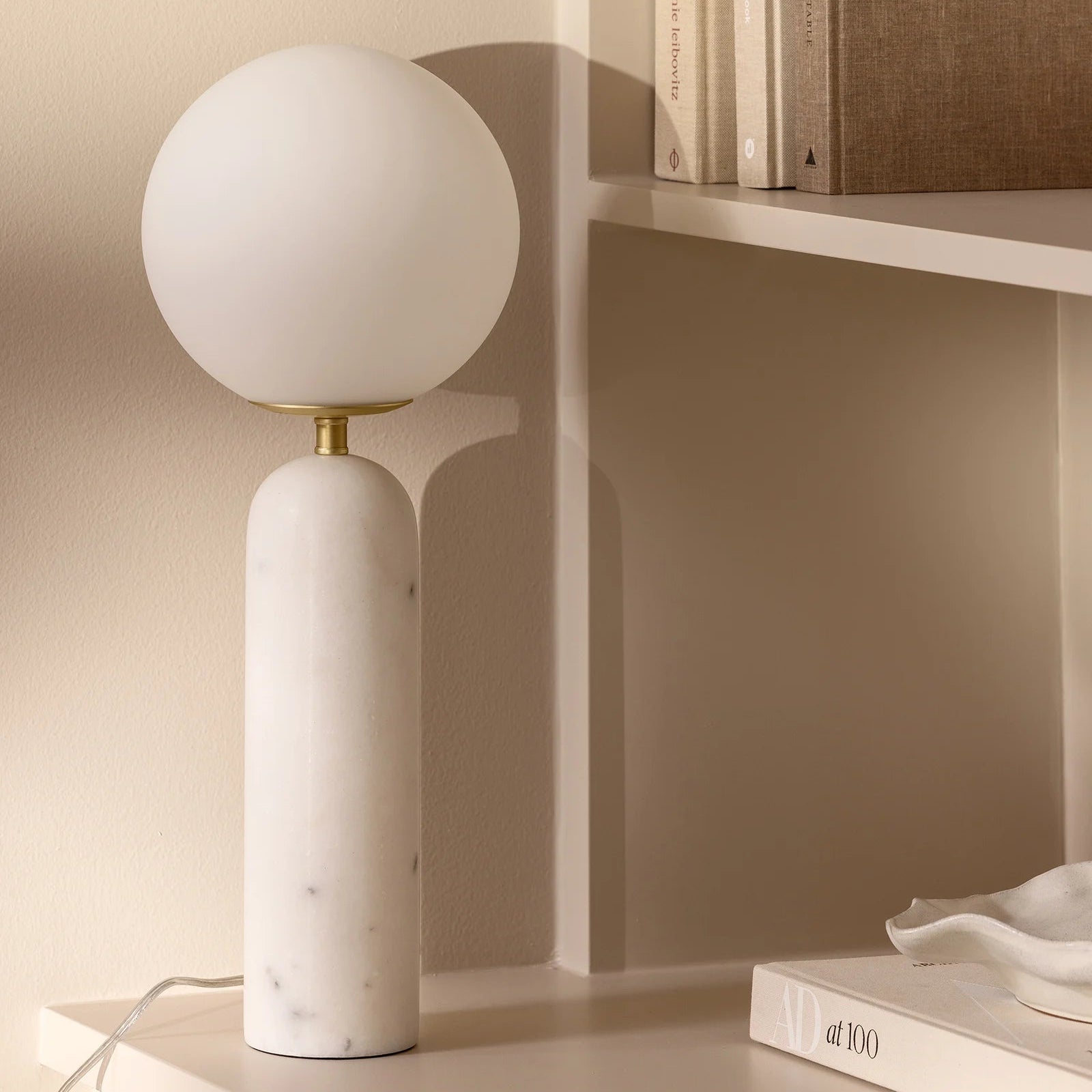 Bordlampe Torrano White Marble